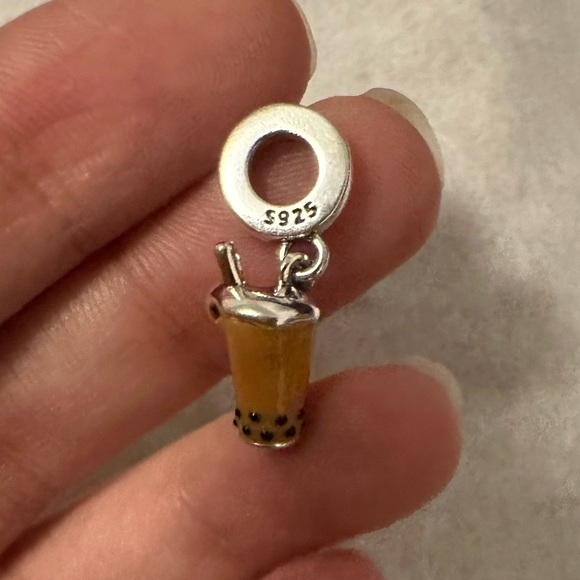 NWOT Bobba Tea Silver Pandora Fit Charm - Picture 6 of 10